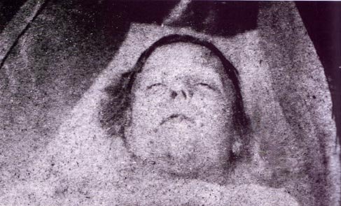 Mortuary photograph of Mary Ann Nichols